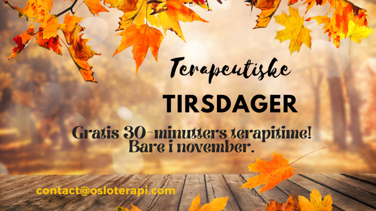 Terapeutiske tirsdager i November